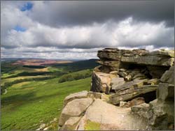 Hathersage and Outseats area - Stanage Edge rocks